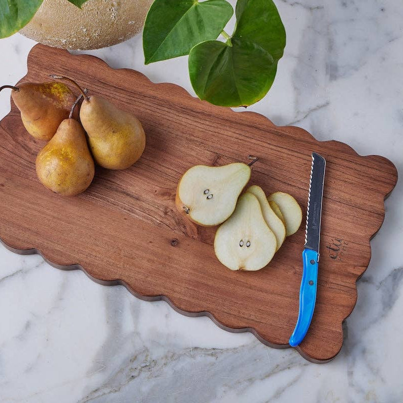 Scalloped Cutting Board, Medium Rectangle Plank