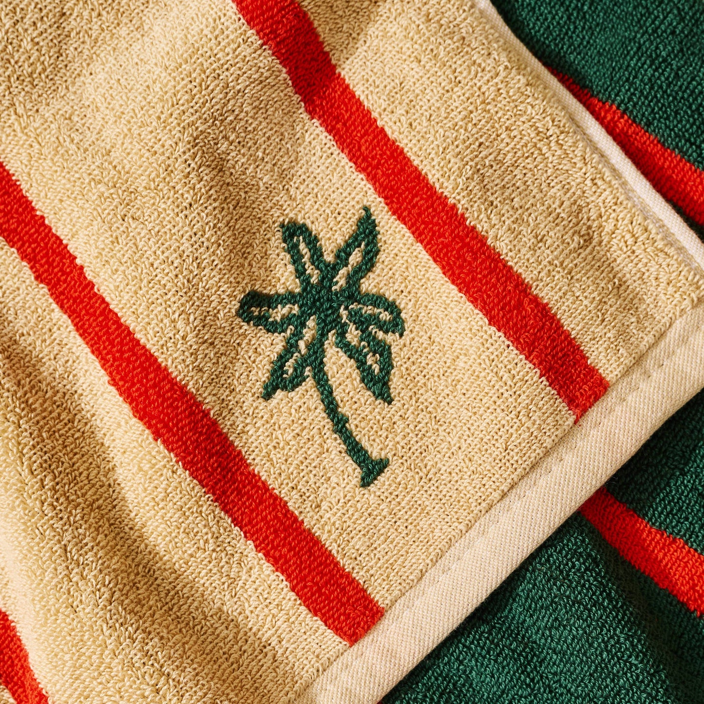 Tan Lines Palm Cotton Terry Cloth Towel