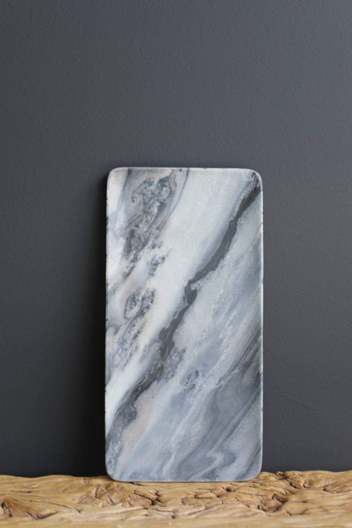 Grey Paleva Stone Chopping Plate