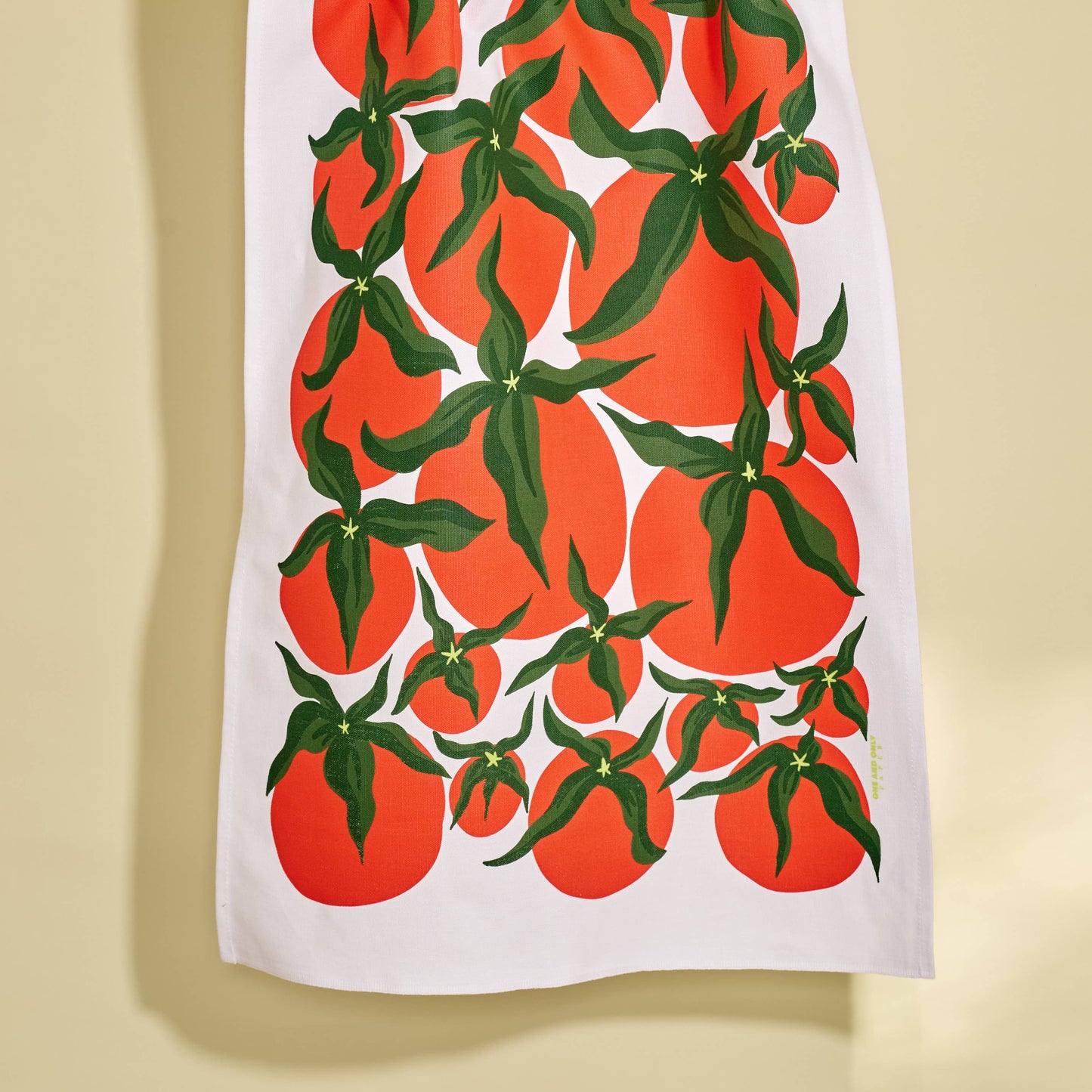 Pomodoro Tomato Red Illustration Tea Towel