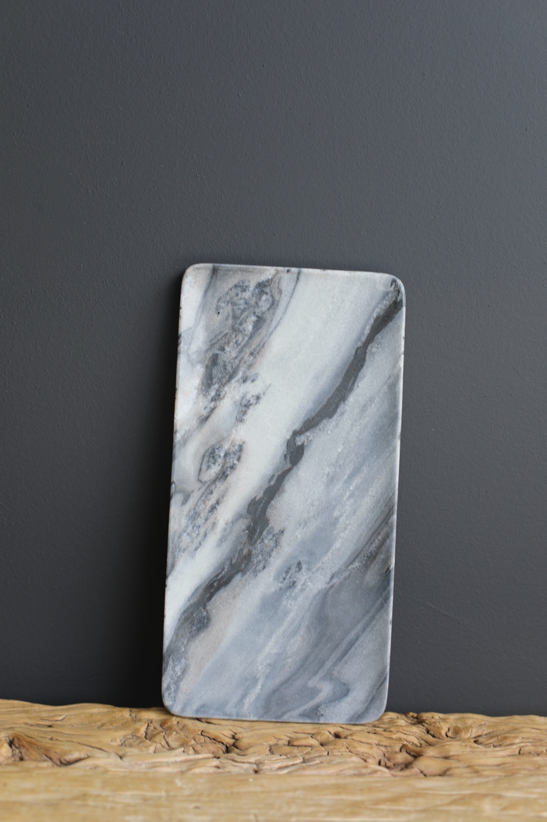 Grey Paleva Stone Chopping Plate