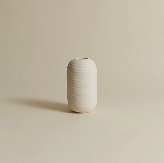 Skinny Neck Vase-Matte white