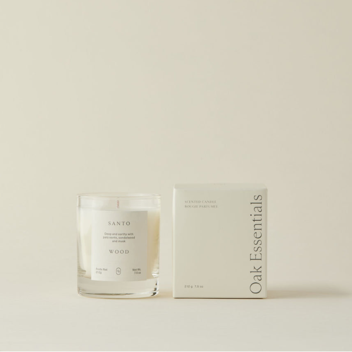 Santo Wood Candle