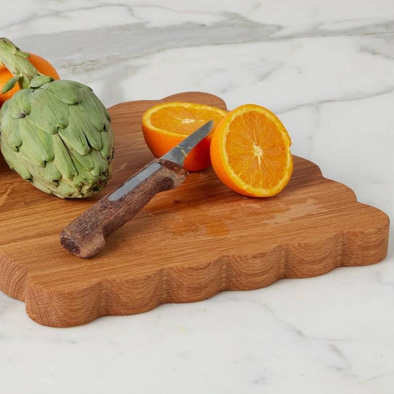 Square Scalloped Cutting Board
