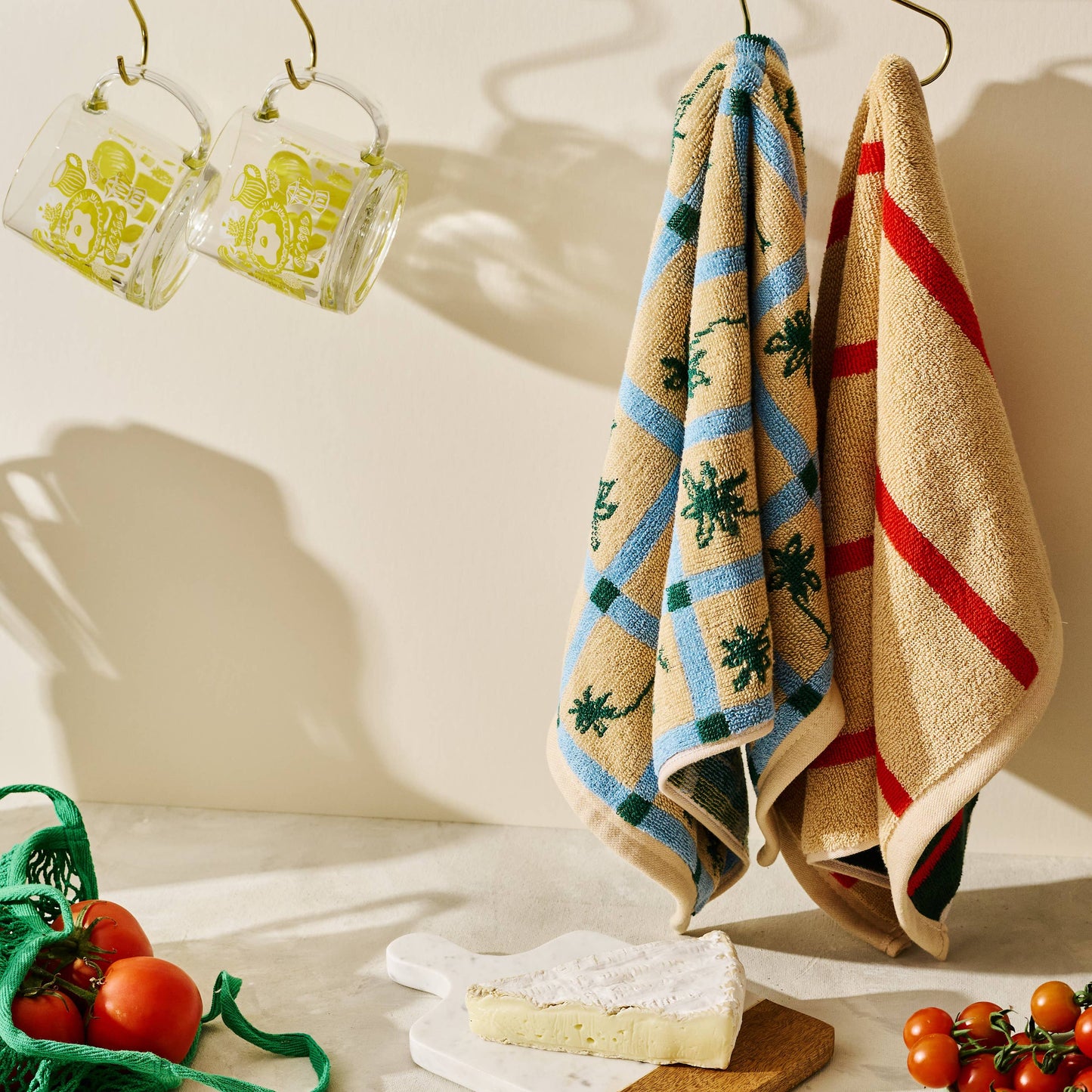 Tan Lines Palm Cotton Terry Cloth Towel