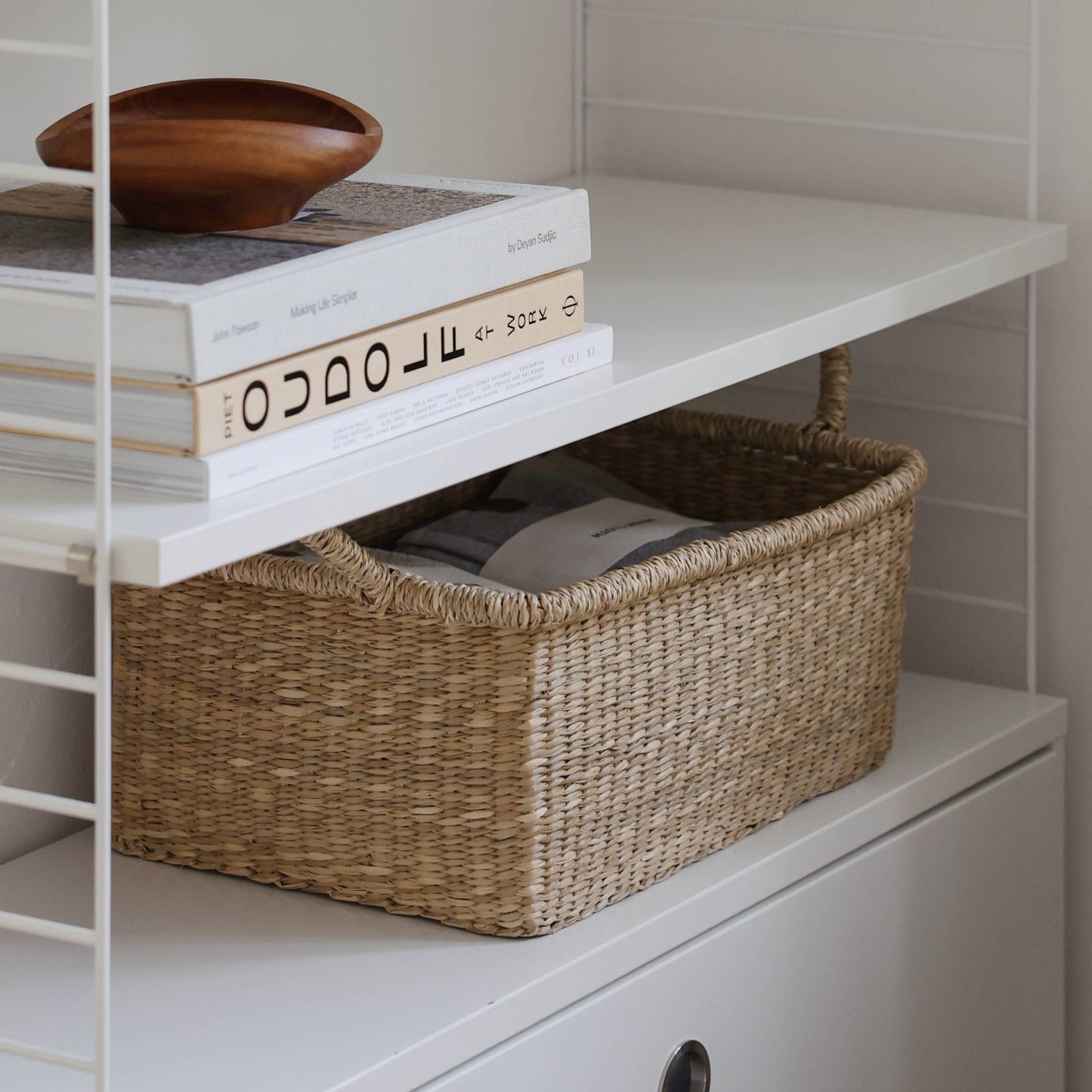 Large Lima Rectangular Seagrass Basket with Handles