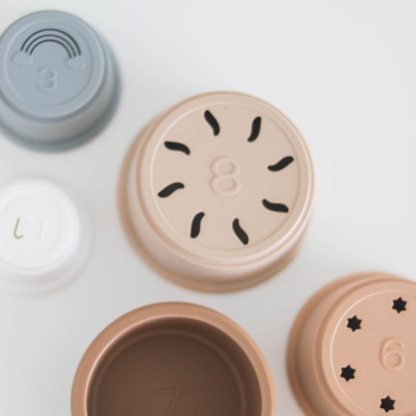 The Saturday Baby Silicone Stacking Cups