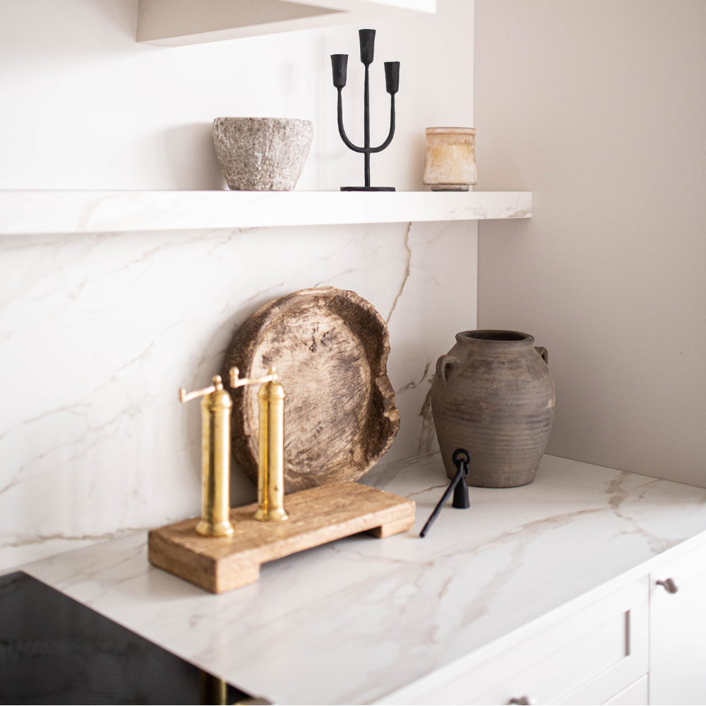 Trivet Riser Solid Reclaimed Elm Wood