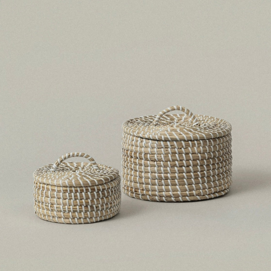 Medina Seagrass Woven Canister