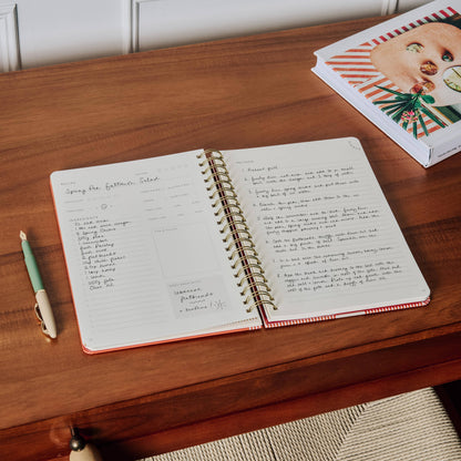 Guided Recipe Journal, Hardcover B5 Spiral - Eat Well