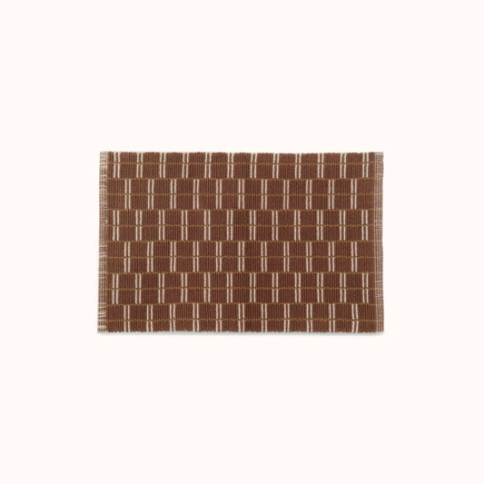 Lupe Bath Mat - Brown / Natural