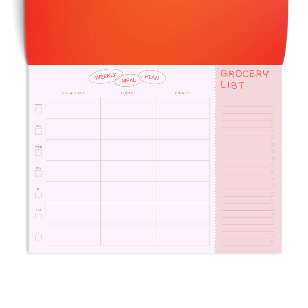 Weekly Meal Planner & Grocery List, Undated - Tomatoes
