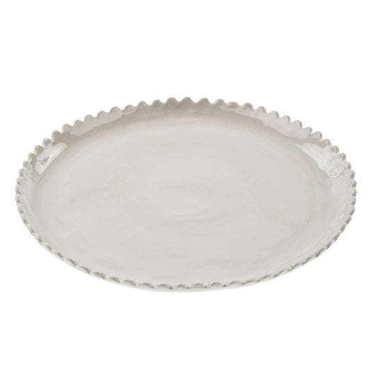 Scalloped Round Serving Dish