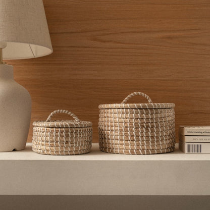 Medina Seagrass Woven Canister