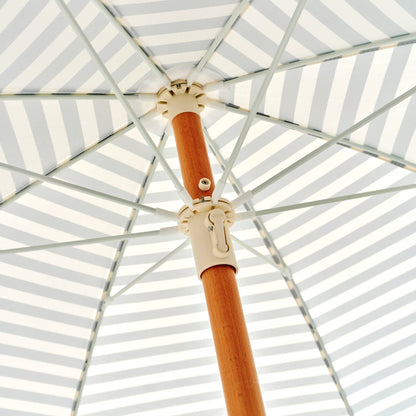 Luxe Beach Umbrella Seagrass Stripe