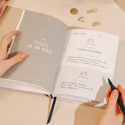 Guided Gratitude Journal, A5 Hardcover - Stay Grounded