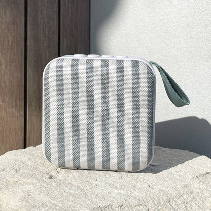 Portable Travel Speaker The Vacay Olive Stripe