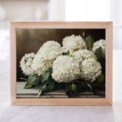 Vintage hydrangeas Framed Art | 032