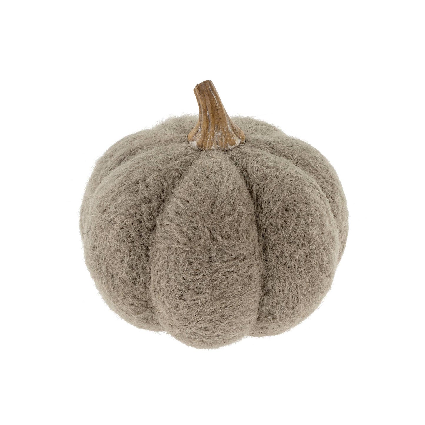 Felt Pumpkin L, Grey