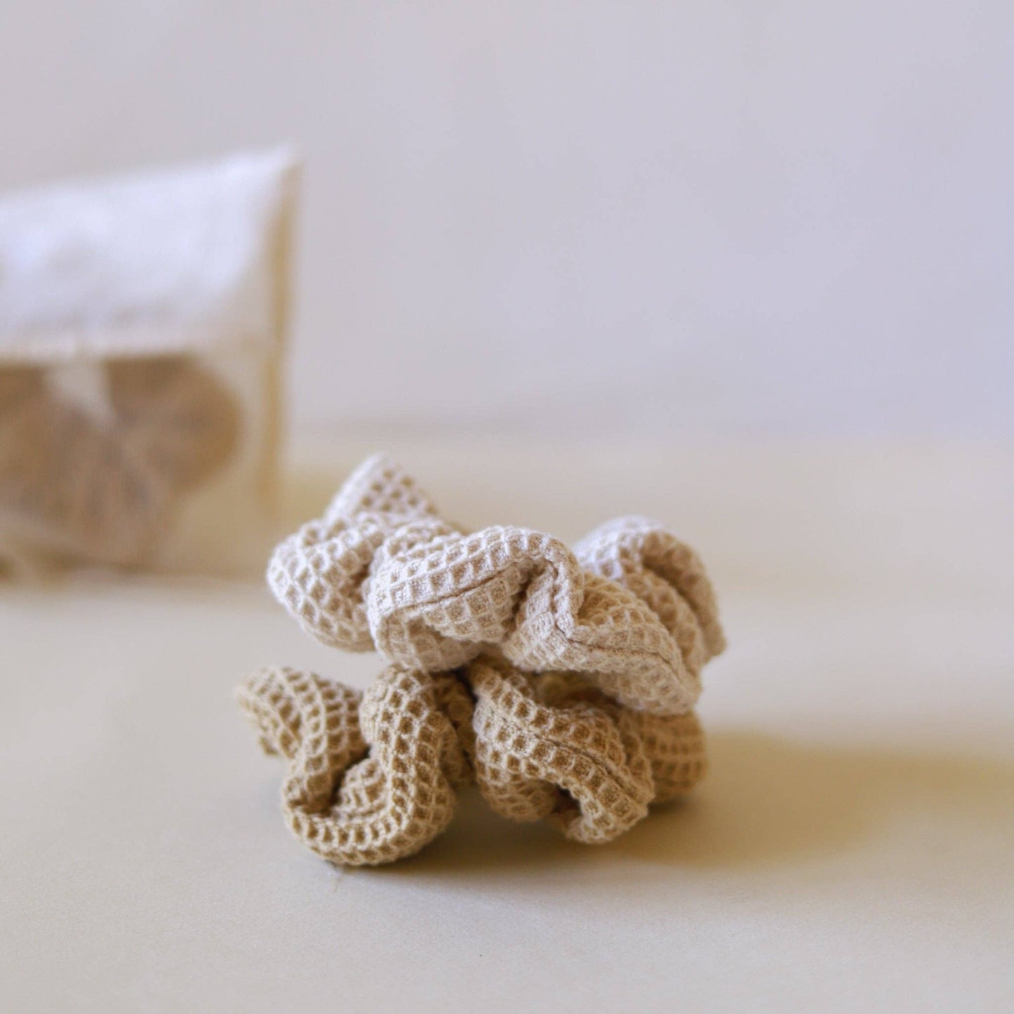 Organic Lifestyle Oat Large Waffle Scrunchie