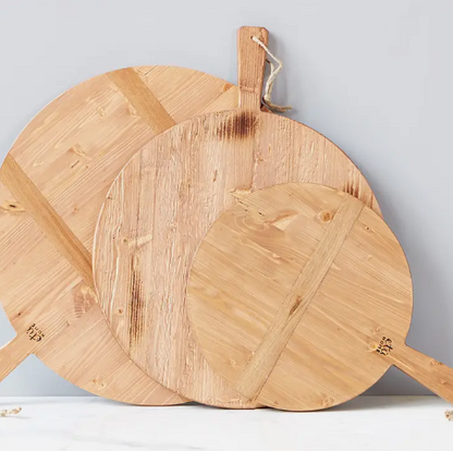 Round Pine Charcuterie Board-Large