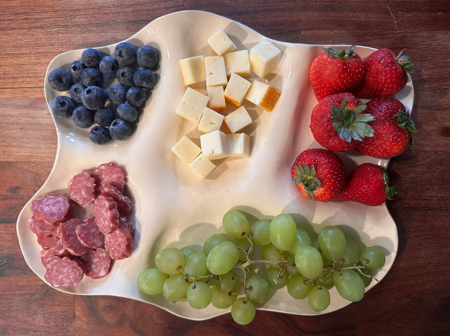 Large White Ceramic Charcuterie Board