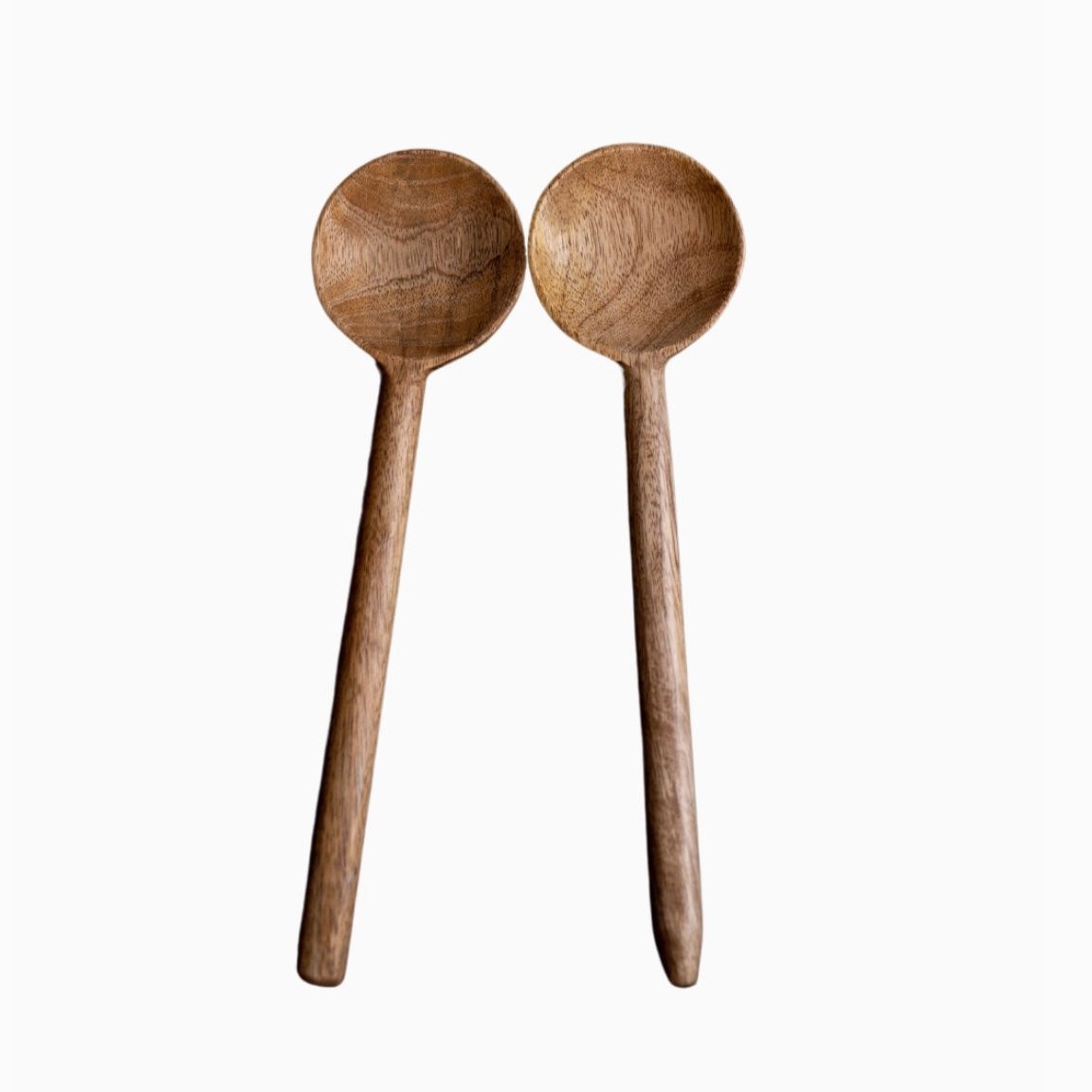 Mango Wood Serving Spoons (Set of 2)