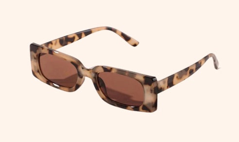 Squared Leopard Sunglasses