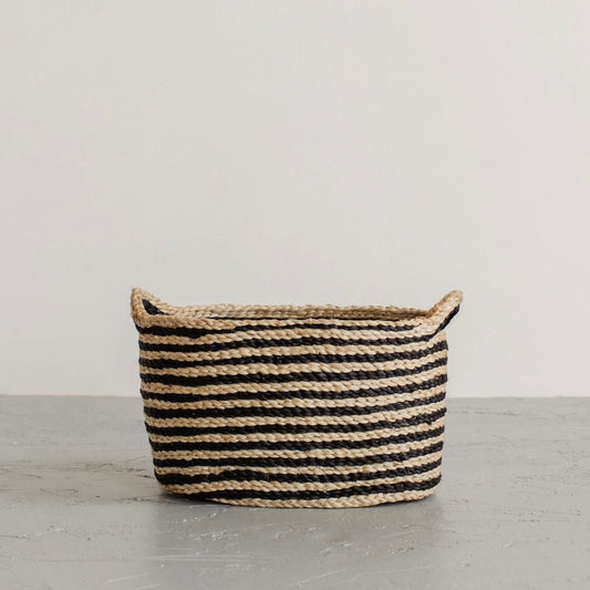 Jute Oval Basket with Handle