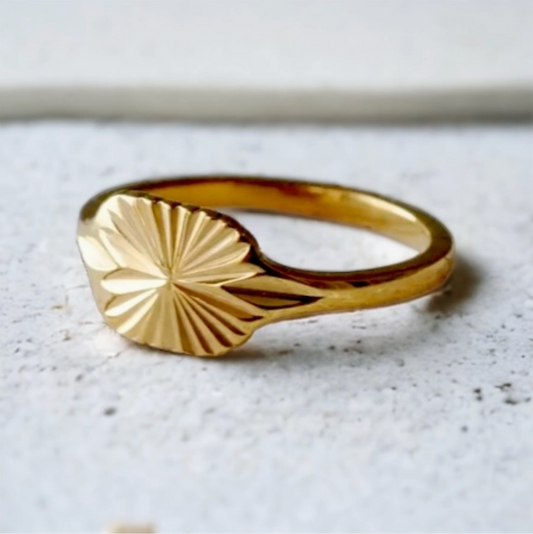 Helios Ring | Gold Sculptural Statement Ring