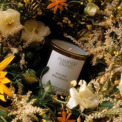 Golden Pollinator Candle