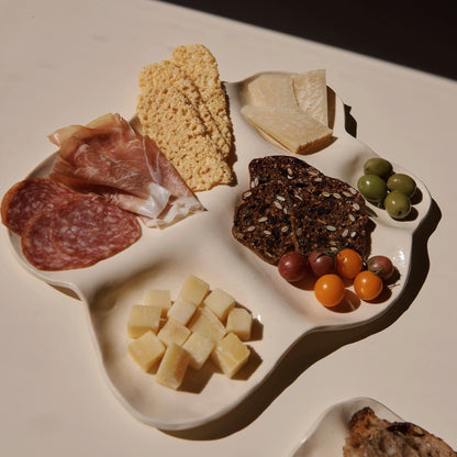 Large White Ceramic Charcuterie Board