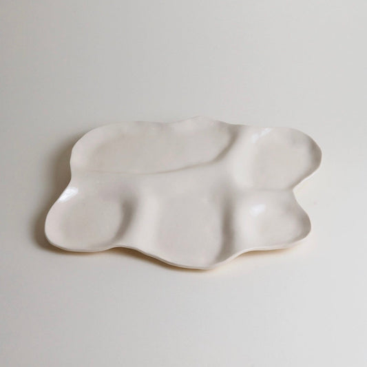 Large White Ceramic Charcuterie Board