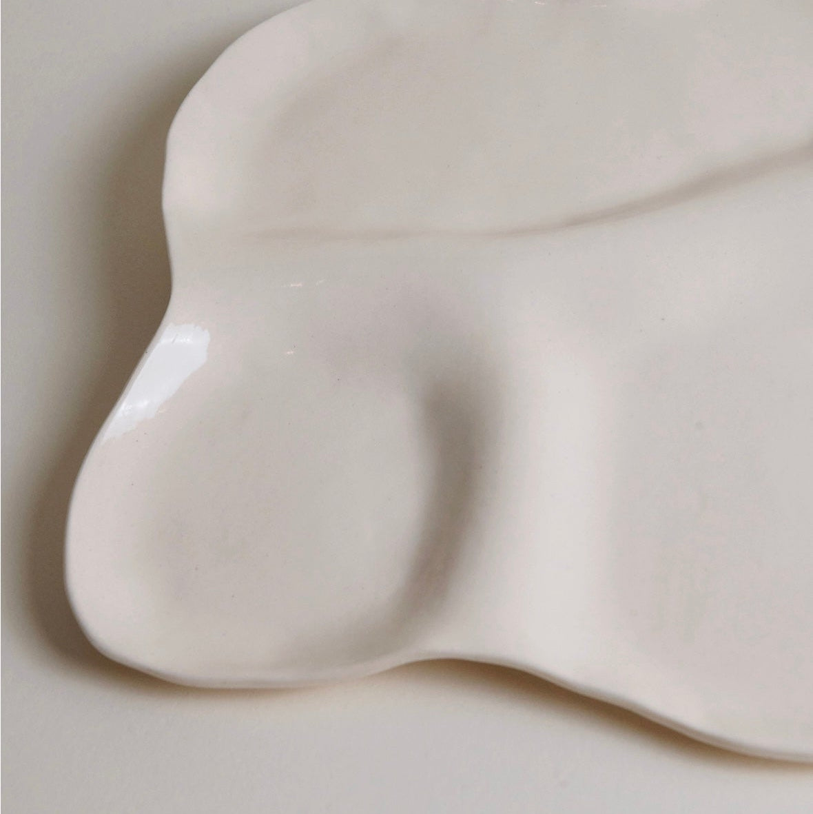 Large White Ceramic Charcuterie Board