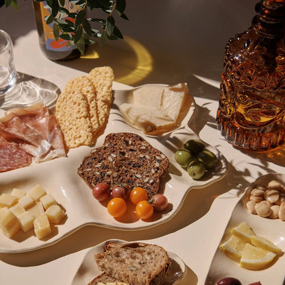 Large White Ceramic Charcuterie Board