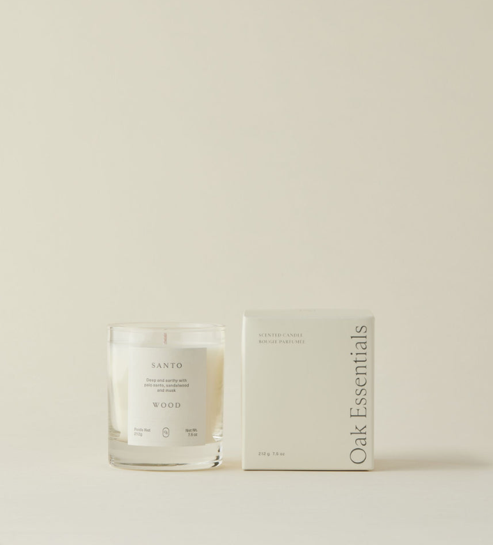 Santo Wood Candle
