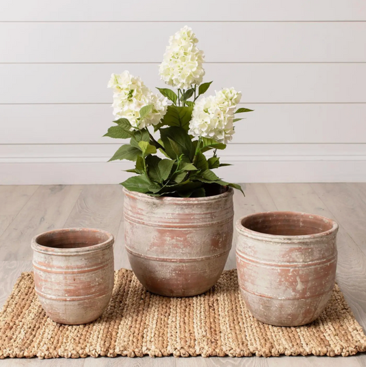 Planter - Weathered Terra Cotta Finish (Small)