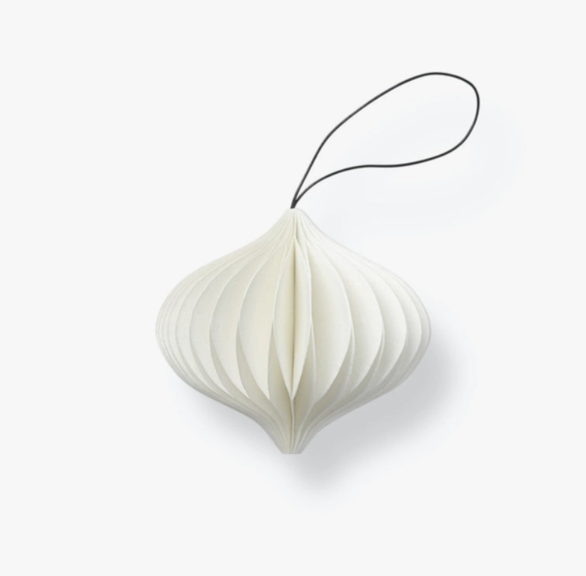 Onion White Sustain Folded Ornament