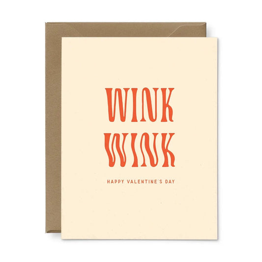 Wink Wink Valentine's Day Greeting Card