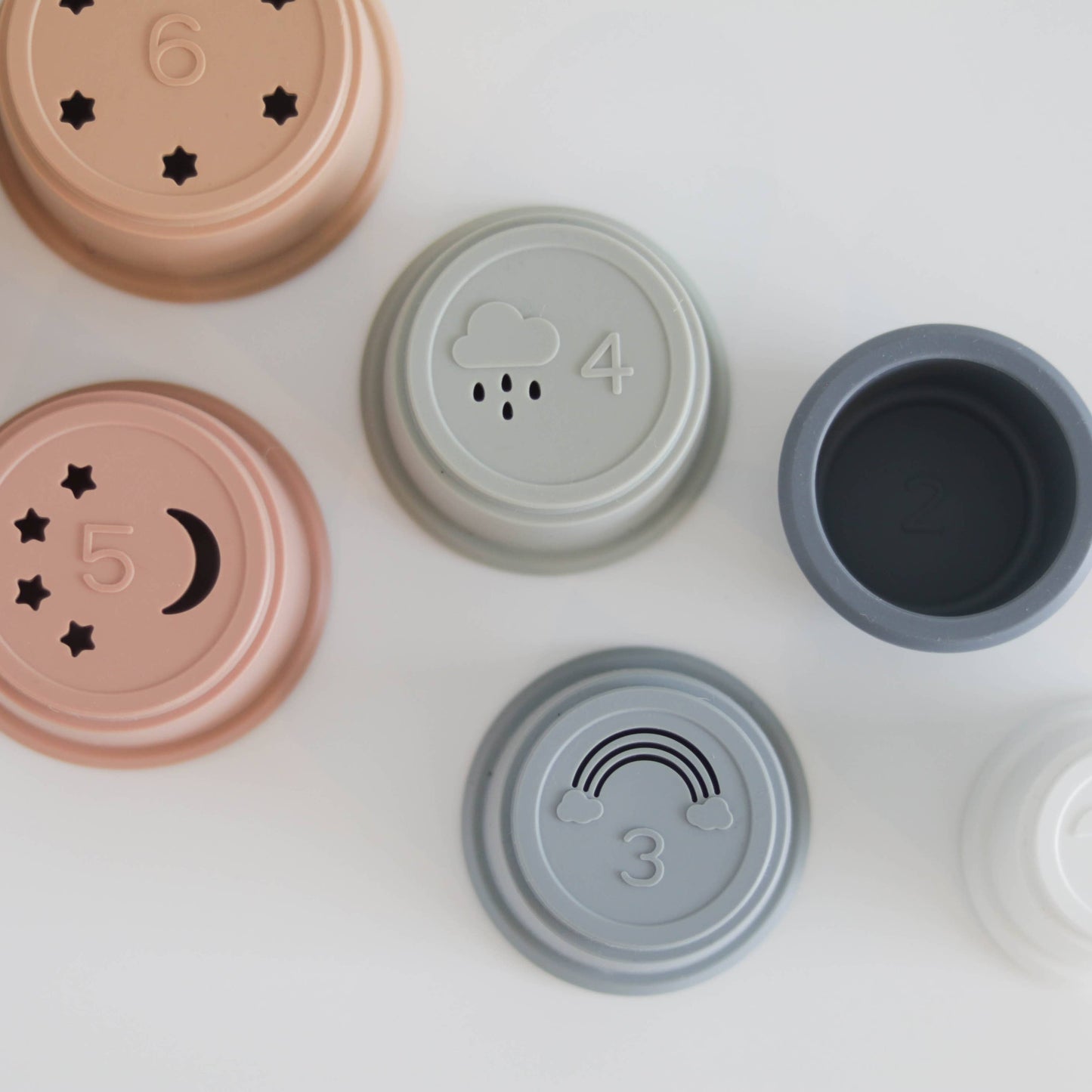 The Saturday Baby Silicone Stacking Cups