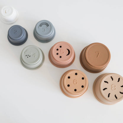 The Saturday Baby Silicone Stacking Cups