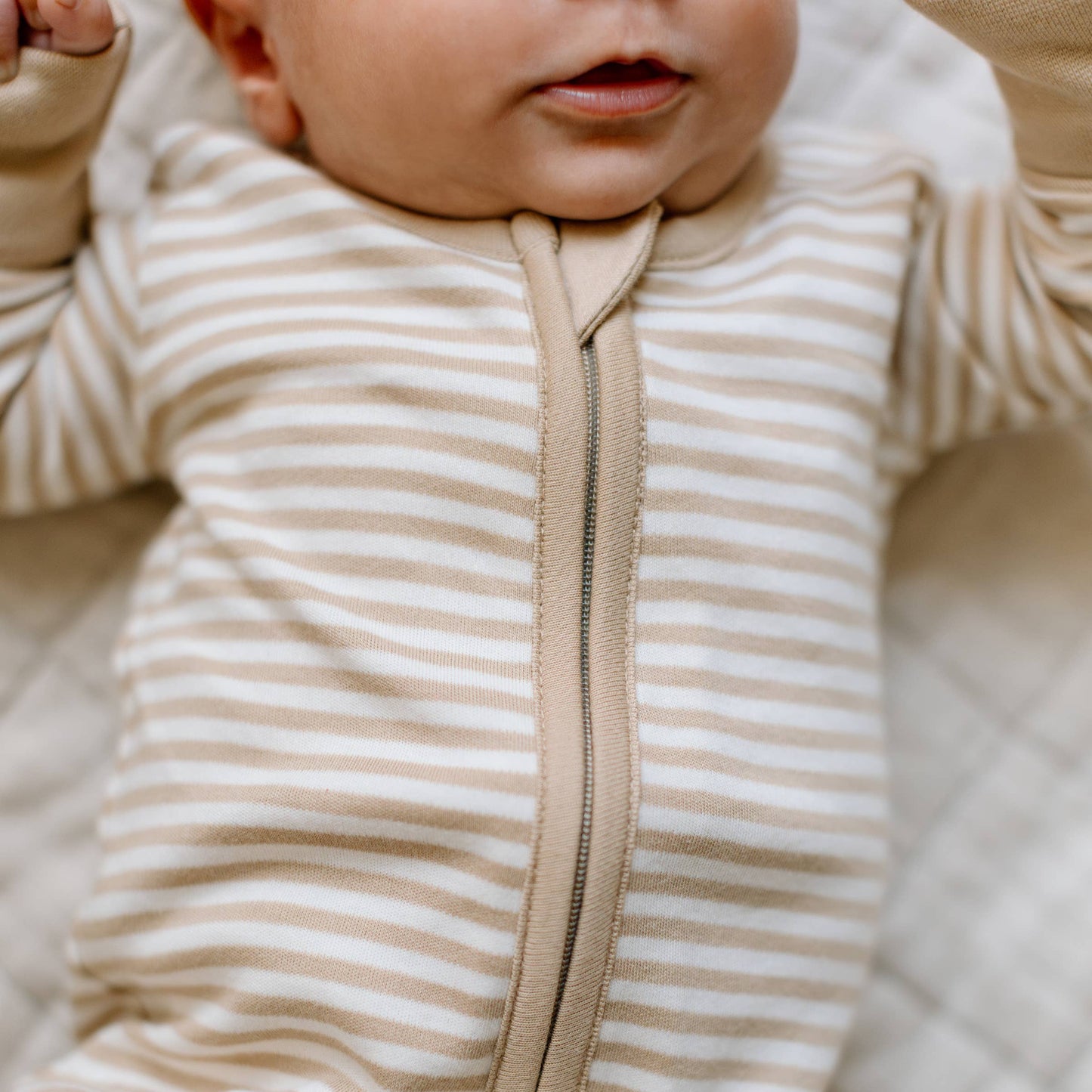Peyton Zipper Sleeper - Stripe Collection