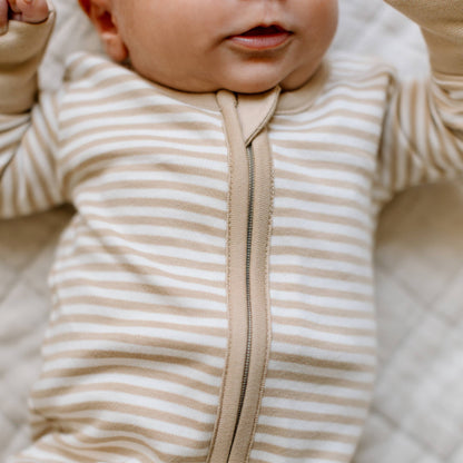 Peyton Zipper Sleeper - Stripe Collection