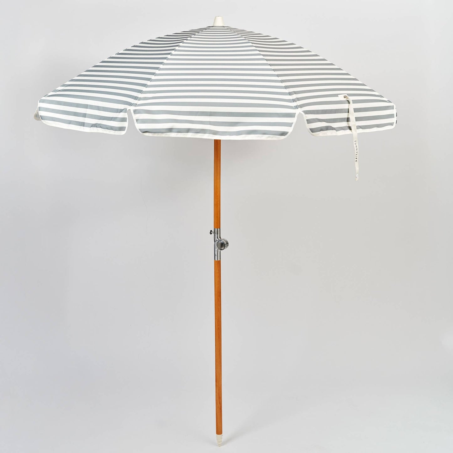 Luxe Beach Umbrella Seagrass Stripe