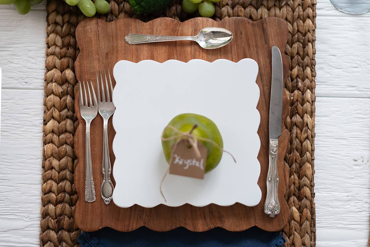 Scalloped Cutting Board, Medium Square