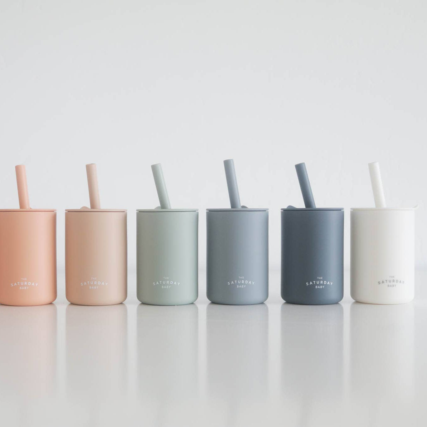 The Saturday Baby Silicone Straw Cup