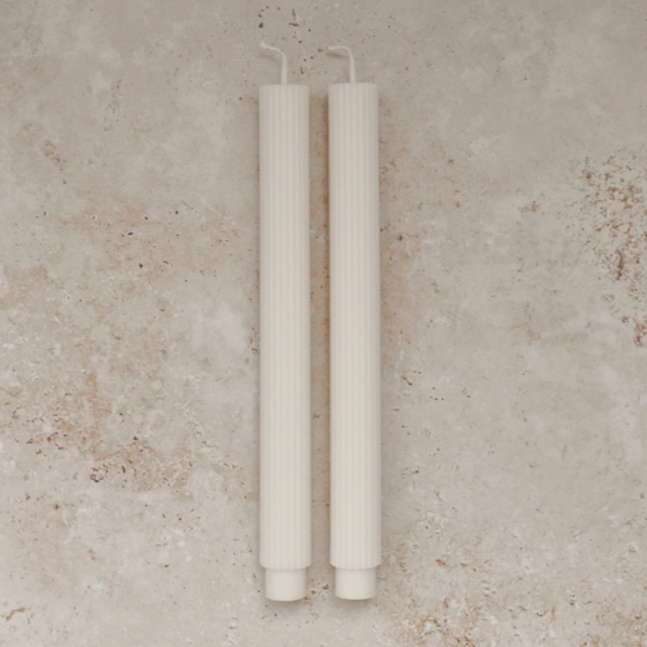 Cream Roman Taper Candle