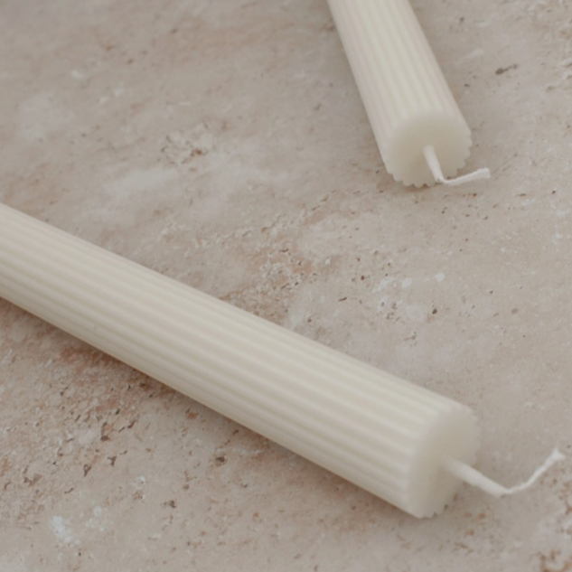 Cream Roman Taper Candle