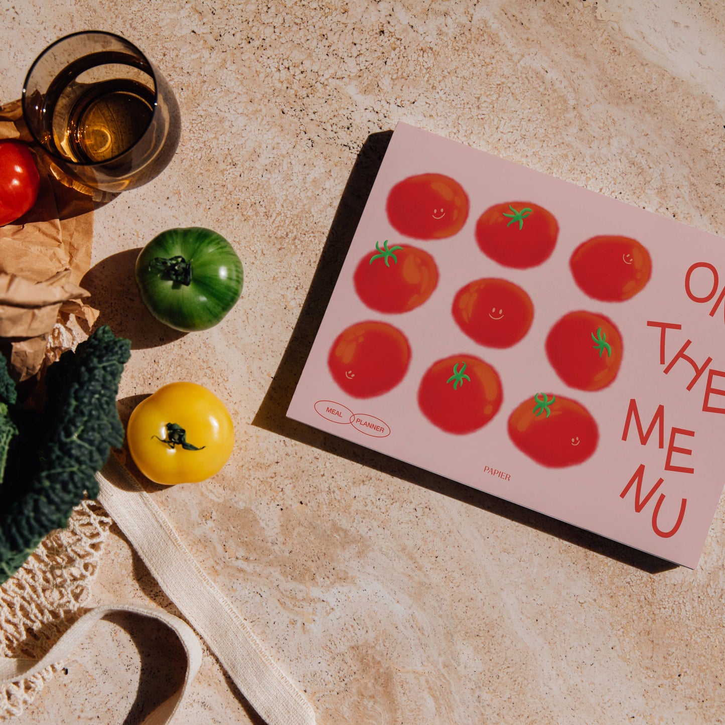 Weekly Meal Planner & Grocery List, Undated - Tomatoes