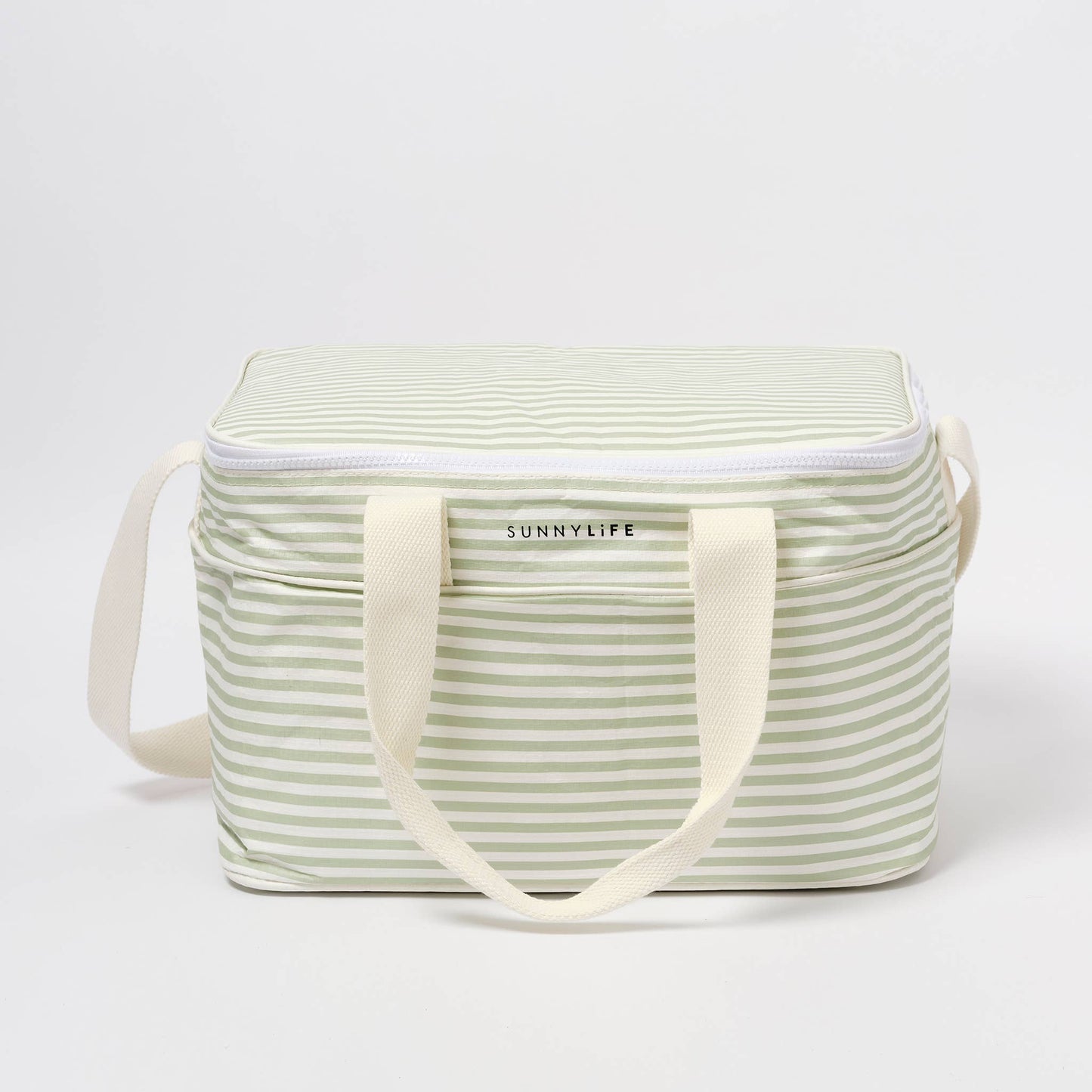 Light Cooler Bag Sea Sage Stripe